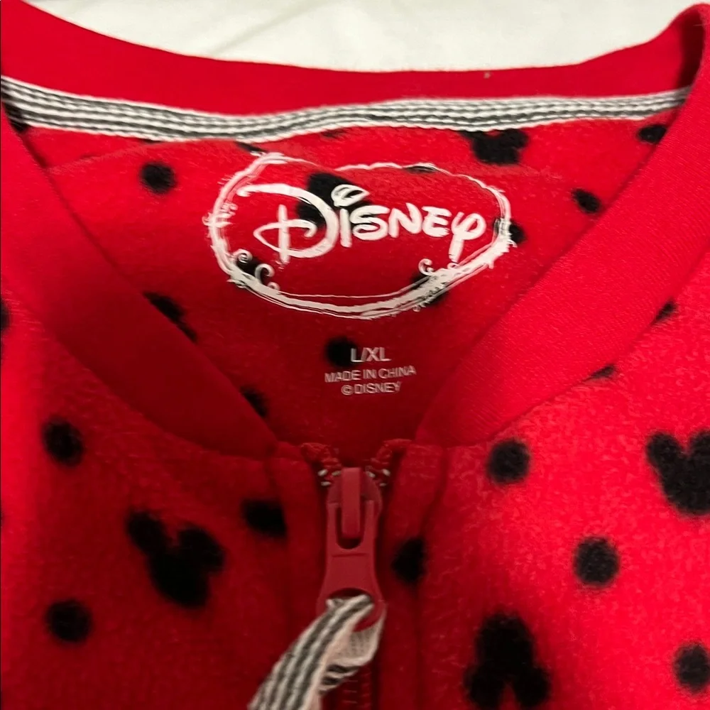 Disney Red Pajama Set with Black Dots - Picture 2 of 3